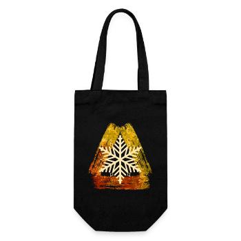 Snowflake E 99 - Gift Bag for Bottles - black - Front