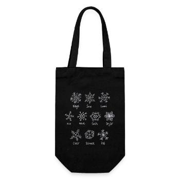 Neige - Sac à bouteille - noir - Devant