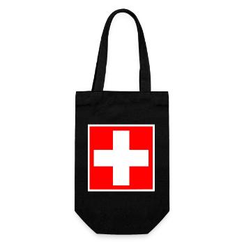 Switzerland - Gift Bag for Bottles - black - Front