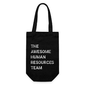 The Awesome Human Resources Team - Gift Bag for Bottles - black - Front