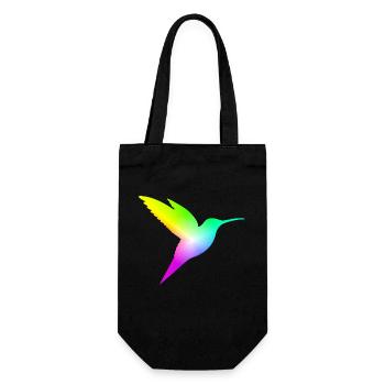 Gradient Bird - Geschenkbeutel für Flaschen - Schwarz - Vorne