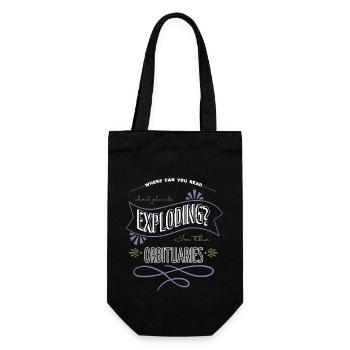 astronomy gifts spaceship cool gift idea birthday - Geschenkbeutel für Flaschen - Schwarz - Vorne