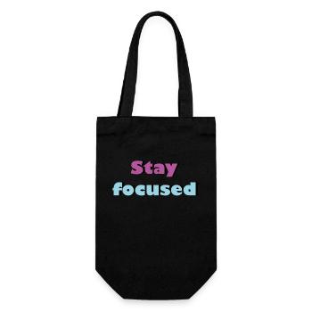 Restez concentré - Sac à bouteille - noir - Devant