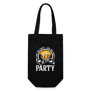 Party Birthday Drinking Girls' Night - Gift Bag for Bottles - black - Front