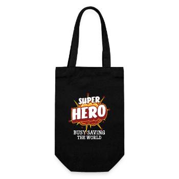 Everyday Hero Heroes Lifesaver Profession - Gift Bag for Bottles - black - Front