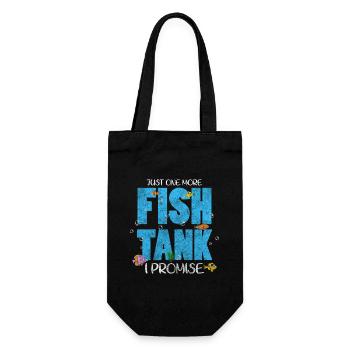 Fische Aquarianer Unter Wasser - Geschenkbeutel für Flaschen - Schwarz - Vorne