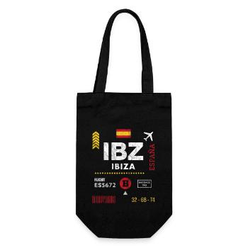 Ibiza airport tag - Gift Bag for Bottles - black - Front
