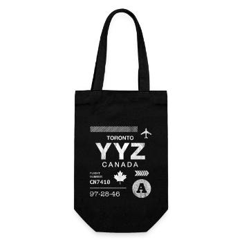 Toronto airport tag - Gift Bag for Bottles - black - Front