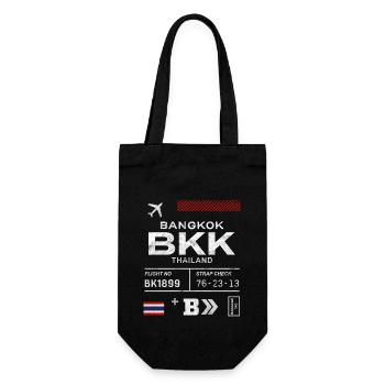 Bangkok airport tag - Gift Bag for Bottles - black - Front