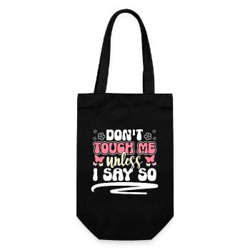 Just Look Funny Hands Off Antisocial - Gift Bag for Bottles - black - Front