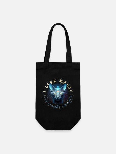 I Like Magic And Maybe 3 People - Sac à bouteille - noir