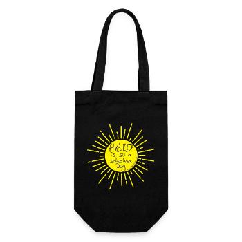 heid is so a scheina dog-heute ist ein schöner Tag - Geschenkbeutel für Flaschen - Schwarz - Vorne