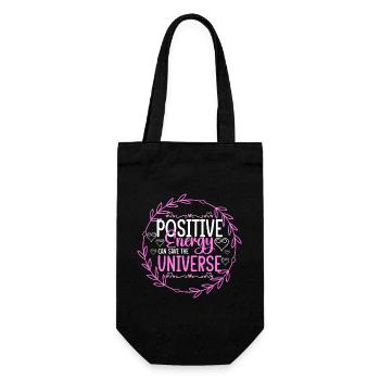 Positive Strengthen self-confidence - Gift Bag for Bottles - black - Front