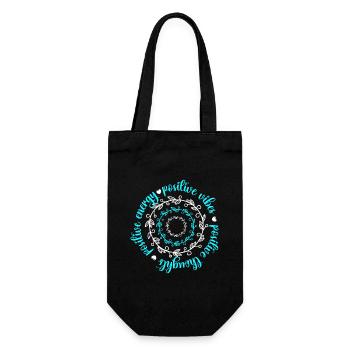 Motivation Love Yoga Exercise Self-confidence - Gift Bag for Bottles - black - Front
