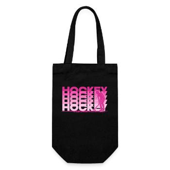 HockeyGirl Feldhockey Hockey Damenhockey - Geschenkbeutel für Flaschen - Schwarz - Vorne