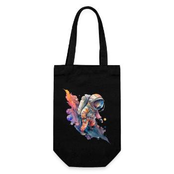Aquarelles spatiales d’astronautes - Sac à bouteille - noir - Devant