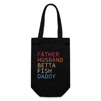 Aquarium, water, swimming, sea creatures - Gift Bag for Bottles - black - Front