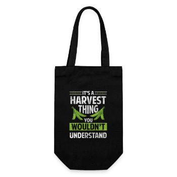 Harvest Worker Field Worker Harvest Time Food - Gift Bag for Bottles - black - Front