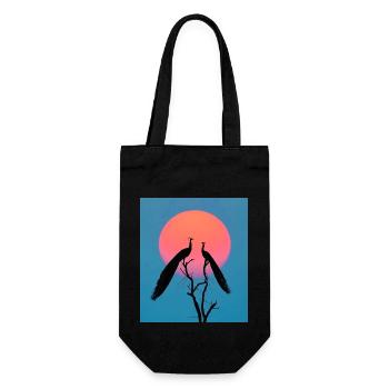 Aiming high - Gift Bag for Bottles - black - Front