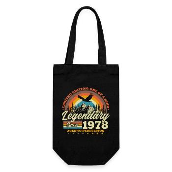 Légendaire depuis 1978 Cadeau d’anniversaire vintage - Sac à bouteille - noir - Devant