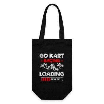 Kart Motorsport Racing - Gift Bag for Bottles - black - Front