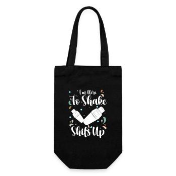 Cocktail Mixer Bar Mixer Pina Colada - Gift Bag for Bottles - black - Front