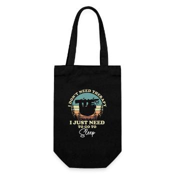 Sleeping, slumber, lazy, resting - Gift Bag for Bottles - black - Front