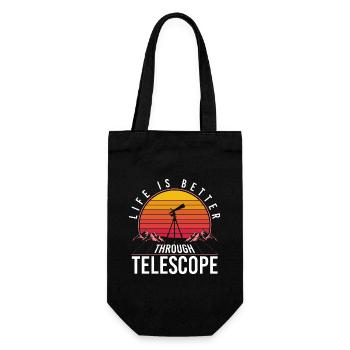 Universe Earth Solar System Science - Gift Bag for Bottles - black - Front