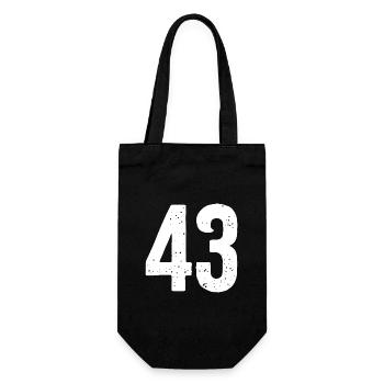 43 Numéros Blanc - Sac à bouteille - noir - Devant