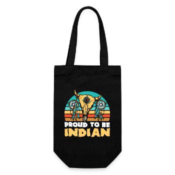 Native American Skull - Gift Bag for Bottles - black - Front