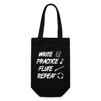 Citation Flûtiste - Sac à bouteille - noir - Devant