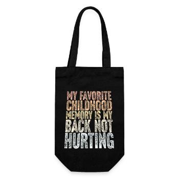 Mon meilleur souvenir d’enfance est de retour sans douleur - Sac à bouteille - noir - Devant