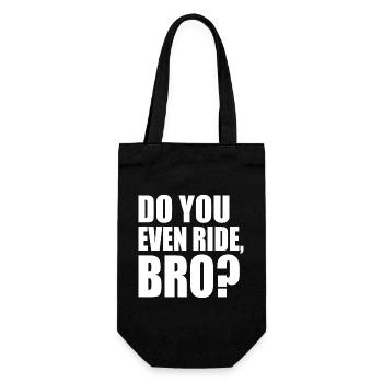 Do you even ride bro - Gift Bag for Bottles - black - Front