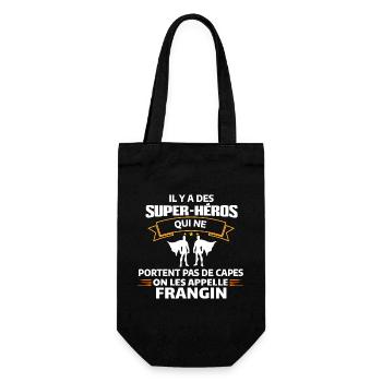 Super-Héros Sans Capes - Sac à bouteille - noir - Devant