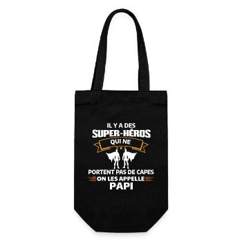 Super-Héros Papi Cadenas d'Amour - Sac à bouteille - noir - Devant