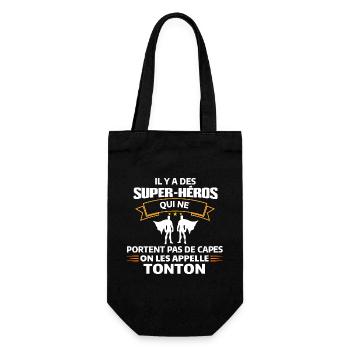 Super Héros Sans Capes Humour - Sac à bouteille - noir - Devant