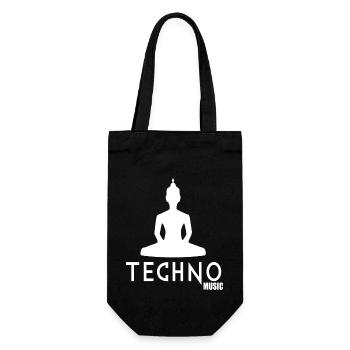 Musique techno - Sac à bouteille - noir - Devant