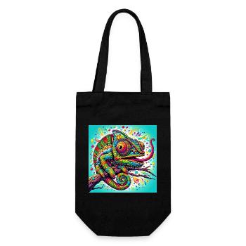 Chameleon - Gift Bag for Bottles - black - Front