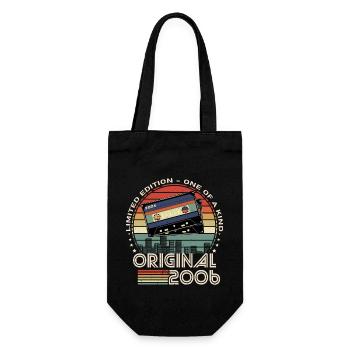 Limitierte Auflage 2006 18-jähriges Jubiläum - Geschenkbeutel für Flaschen - Schwarz - Vorne