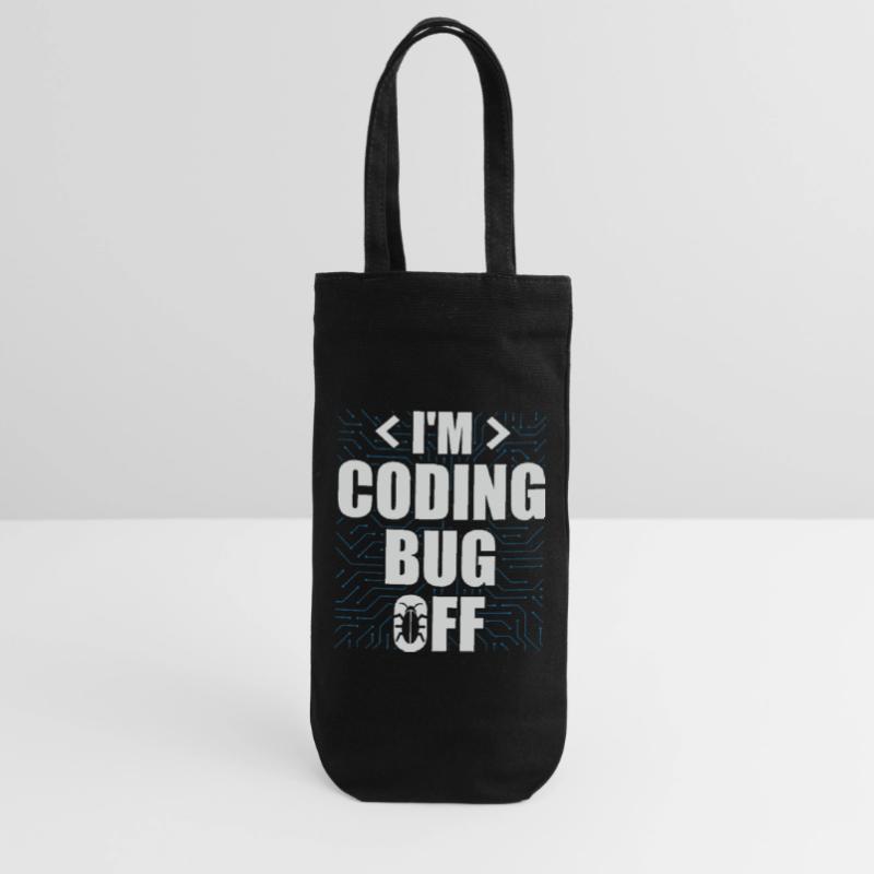 Ich bin Coding Bug Off It Specialists Software Geschenkbeutel für Flaschen