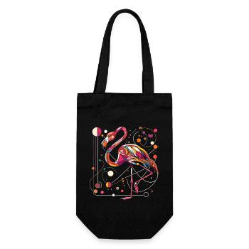 Cool Flamingo - Cadeau pour l’amoureux des animaux - Sac à bouteille - noir - Devant