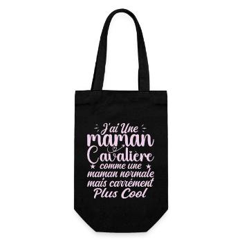 I Have a Riding Mom - Riding Mom Gift - Gift Bag for Bottles - black - Front