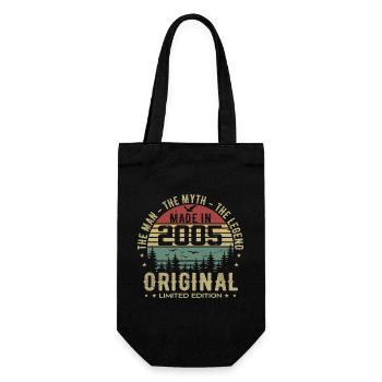 Original 2005 Retro 2005 Cadeau Anniversaire 2005 - Sac à bouteille - noir - Devant