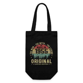 Original 1955 Retro 1955 Cadeau Anniversaire 1955 - Sac à bouteille - noir - Devant