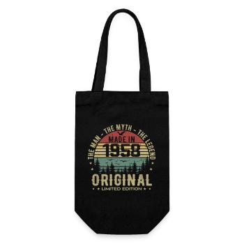 Original 1958 Retro 1958 Birthday Gift 1958 - Gift Bag for Bottles - black - Front
