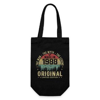 Original 1988 Retro 1988 Geburtstagsgeschenk 1988 - Geschenkbeutel für Flaschen - Schwarz - Vorne