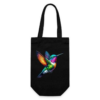 Hummingbird - Gift Bag for Bottles - black - Front