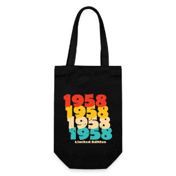 1958: Limitierte Auflage - 66. Jubiläum - Geschenkbeutel für Flaschen - Schwarz - Vorne