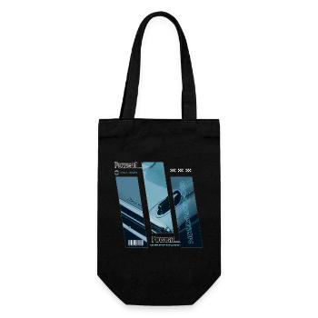 Never Stop Exploring - Geschenkbeutel für Flaschen - Schwarz - Vorne