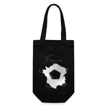 France Map Framed Real Football EN - Gift Bag for Bottles - black - Front